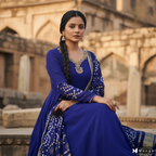 Blue Anarkali suits