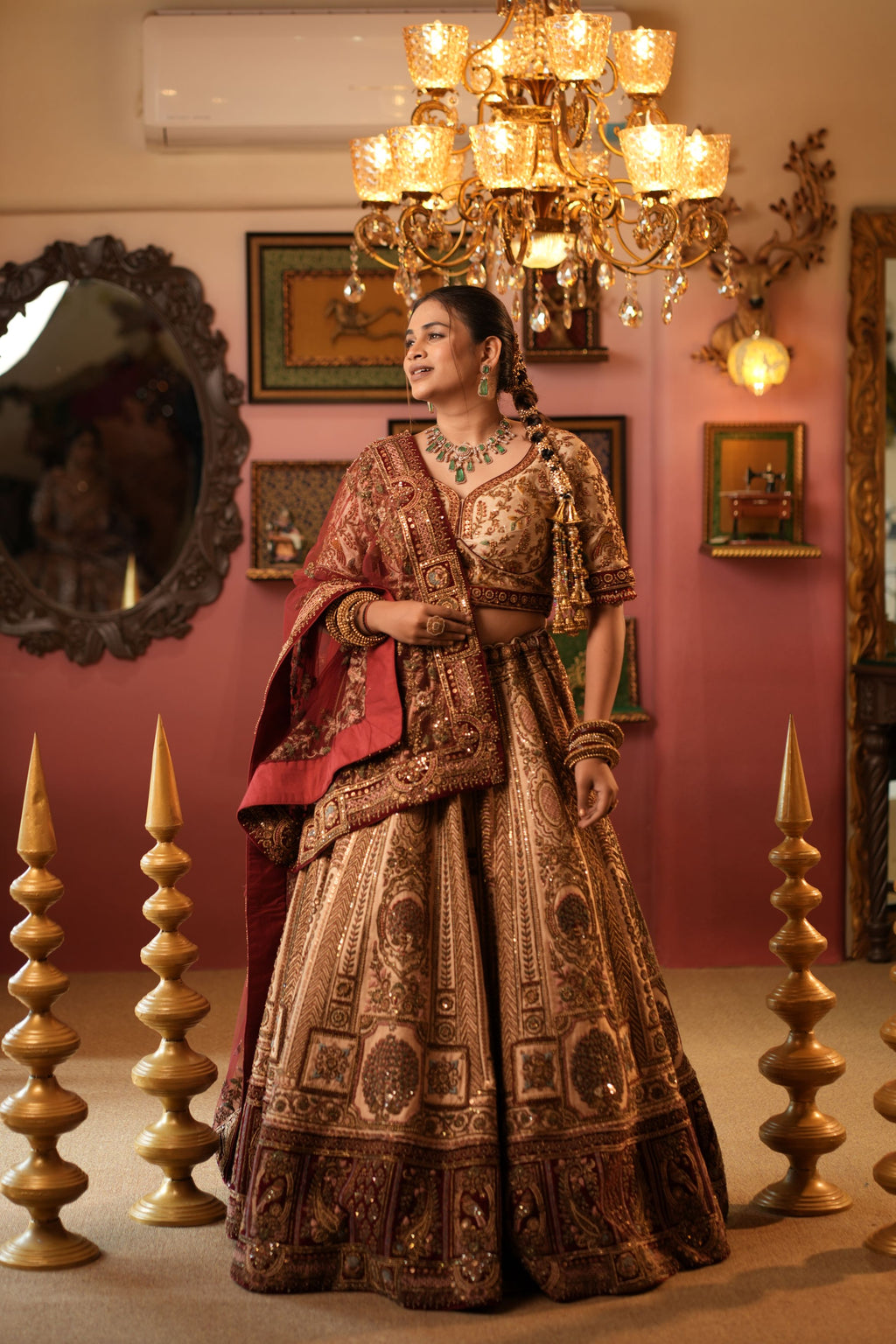 Royal Antique Handwork Lehenga