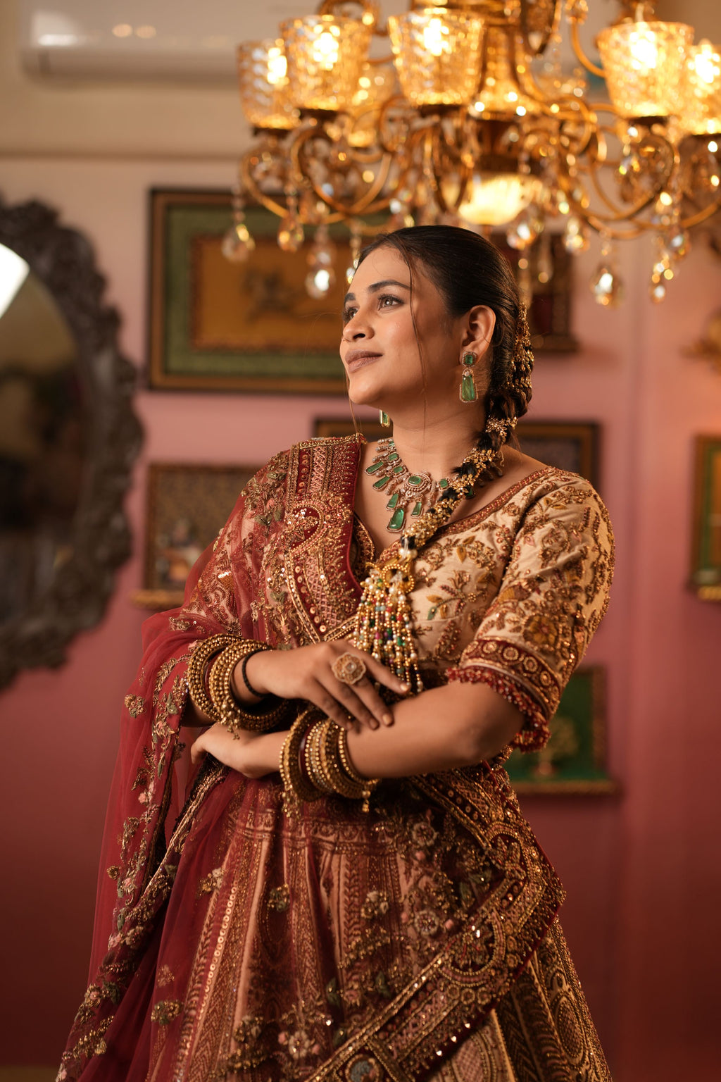 Royal Antique Handwork Lehenga