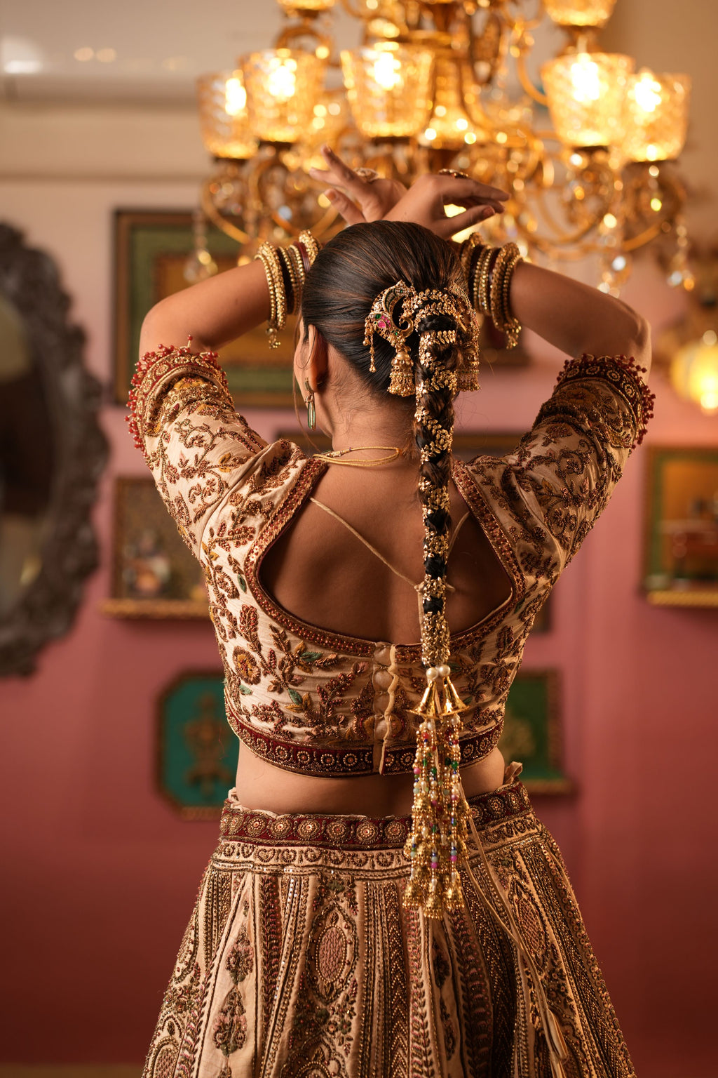 Royal Antique Handwork Lehenga