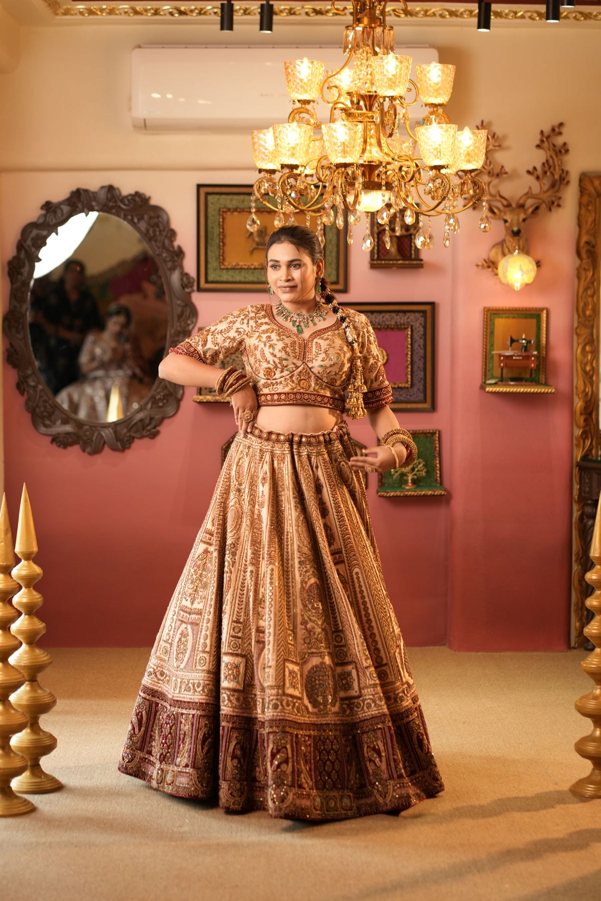 Royal Antique Handwork Lehenga