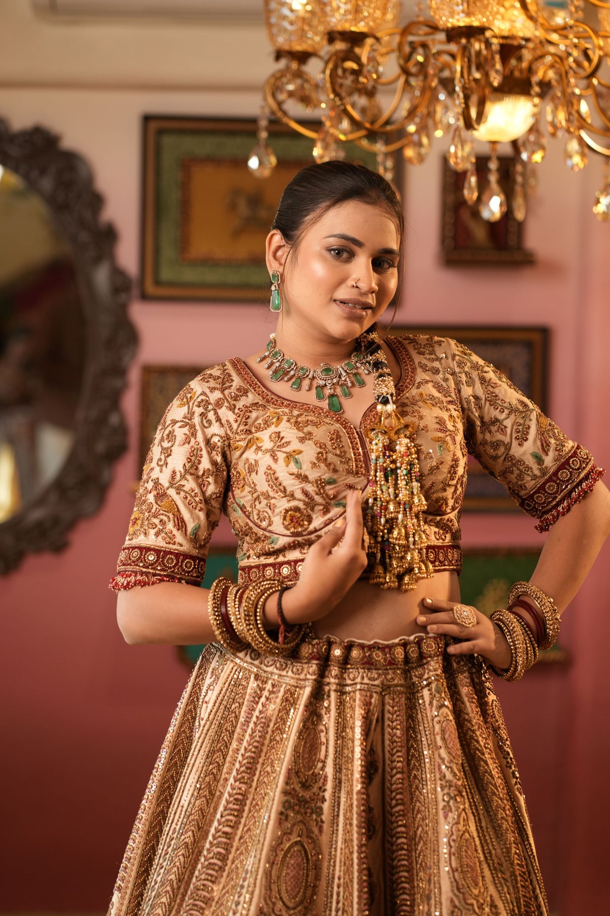 Royal Antique Handwork Lehenga