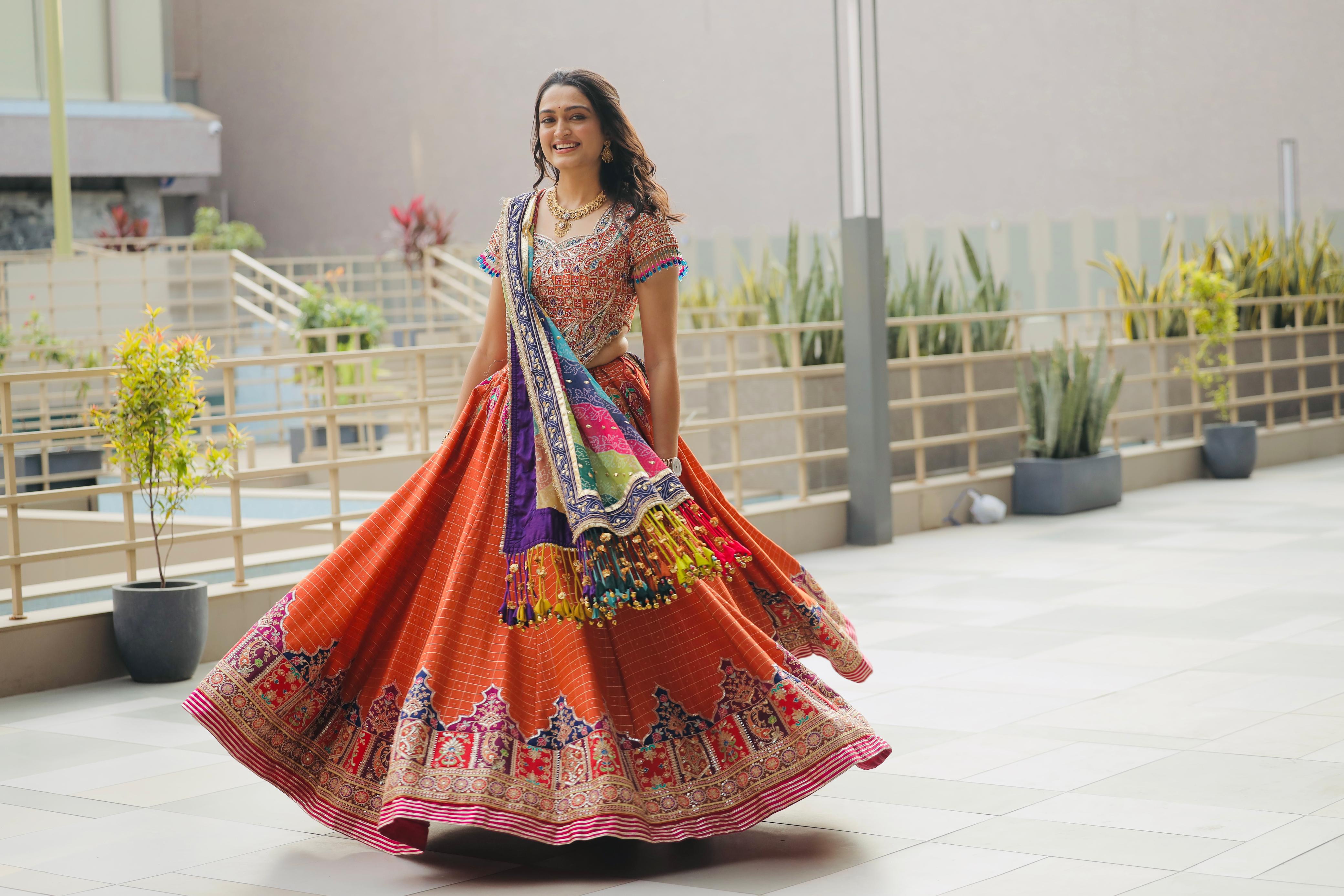 Orange Multi Bandhej
