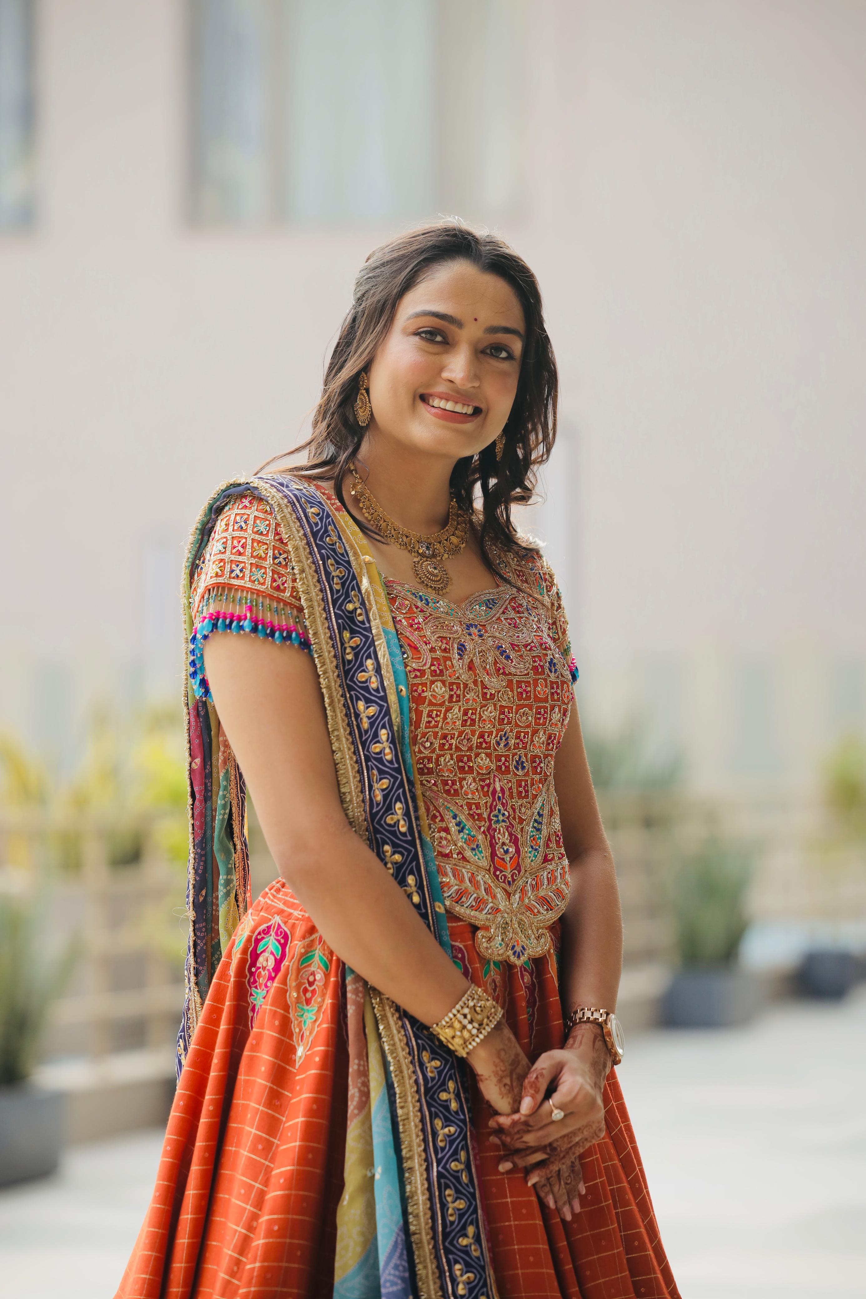 Orange Multi Bandhej