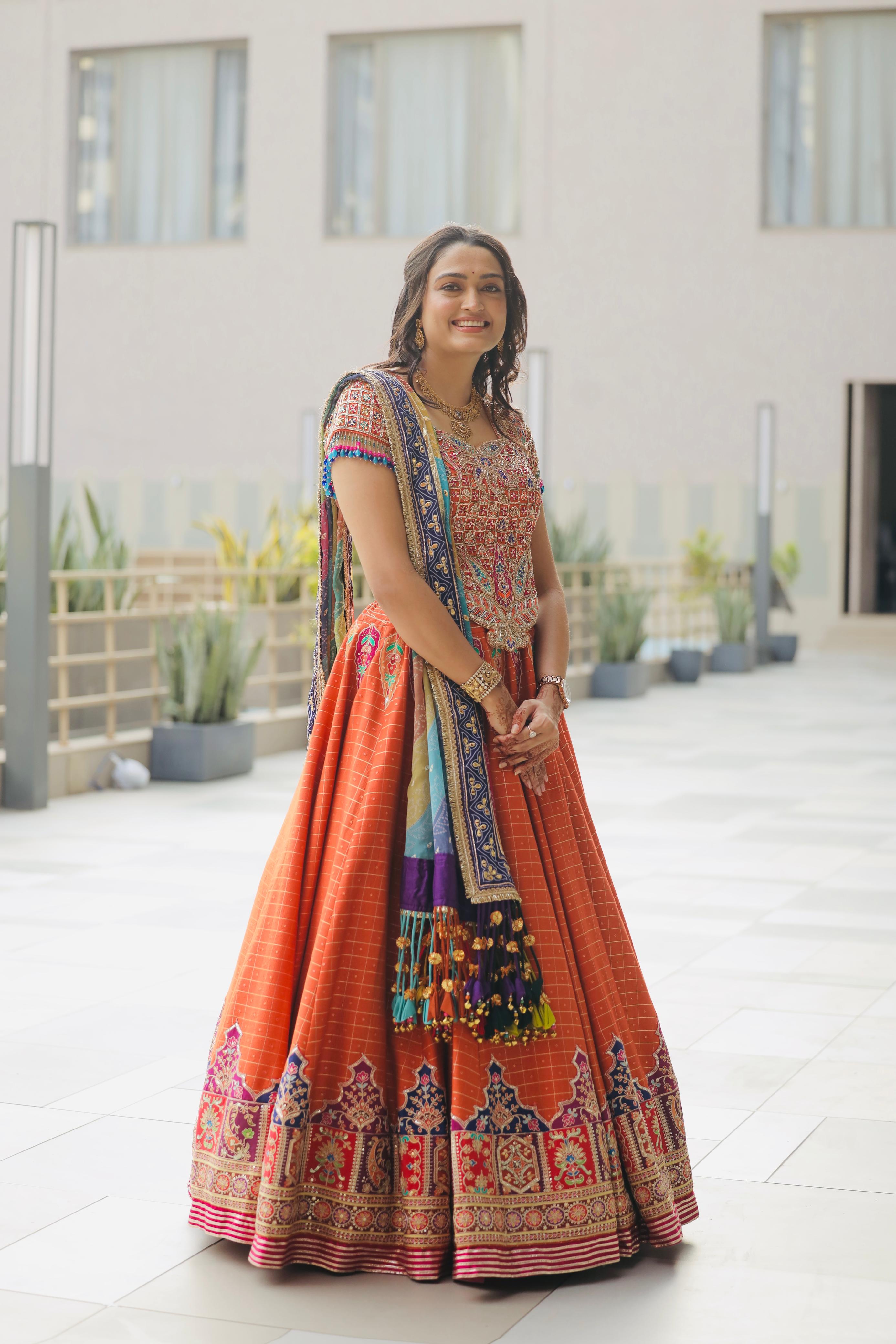 Orange Multi Bandhej
