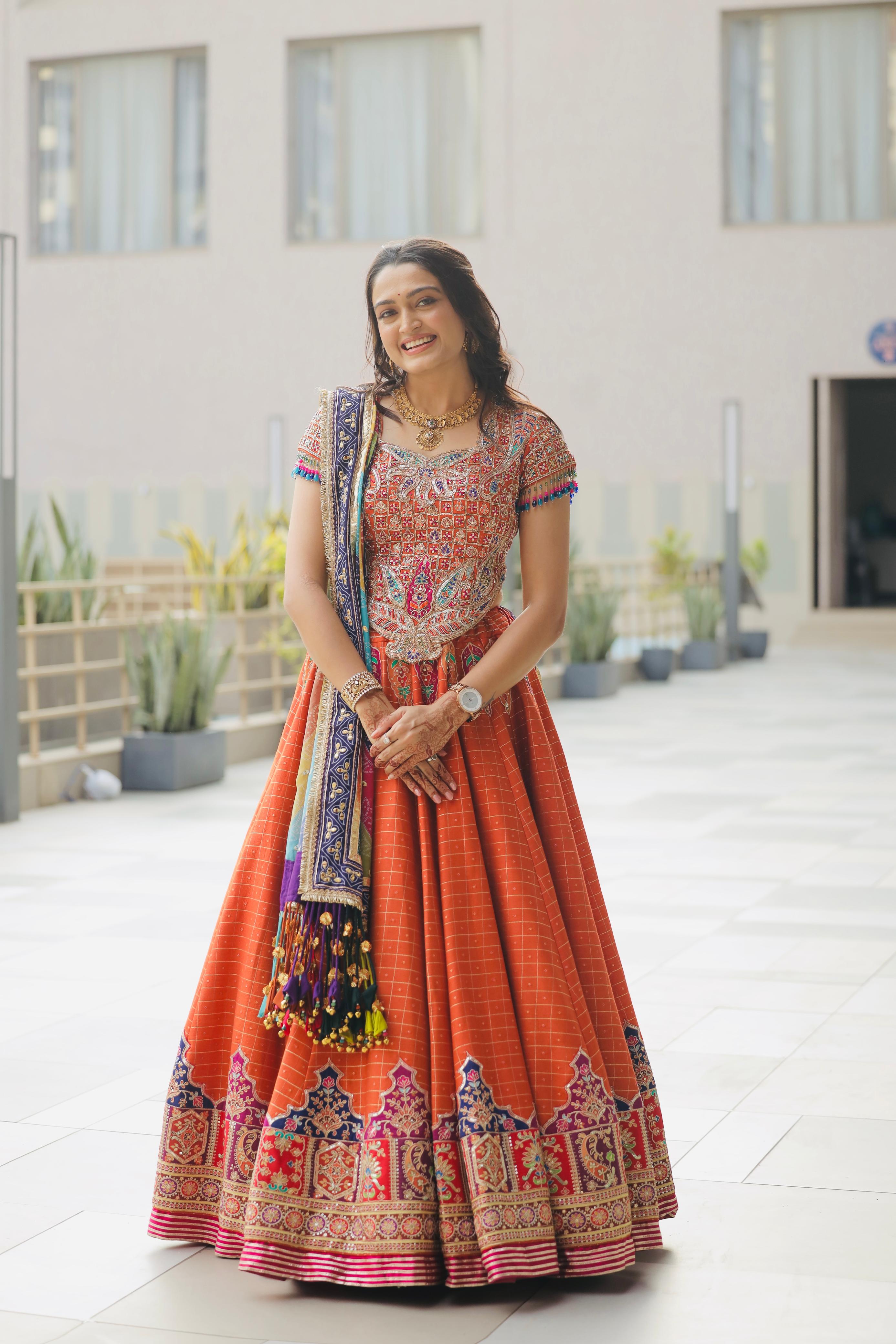 Orange Multi Bandhej