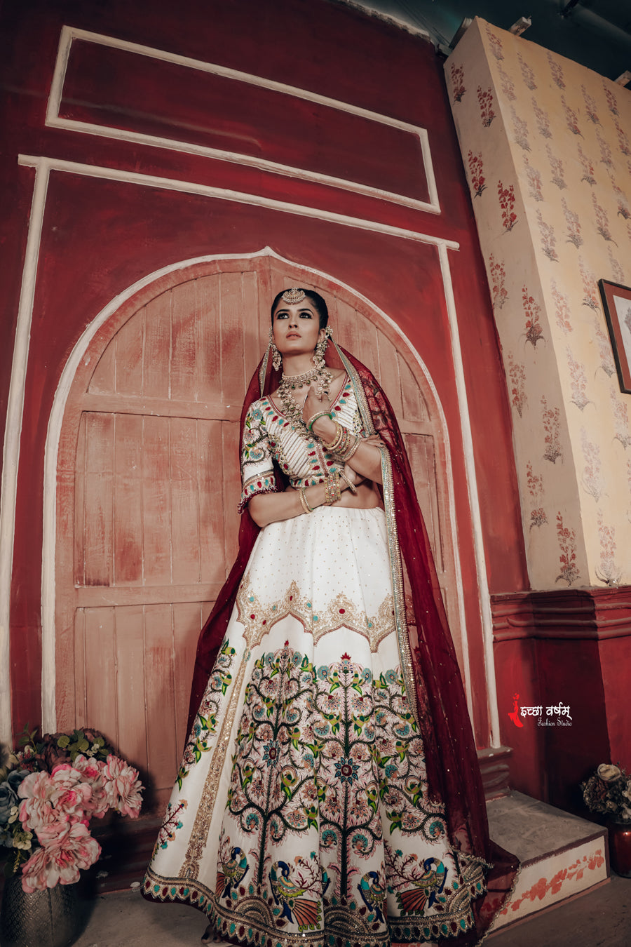 White Kalamkari