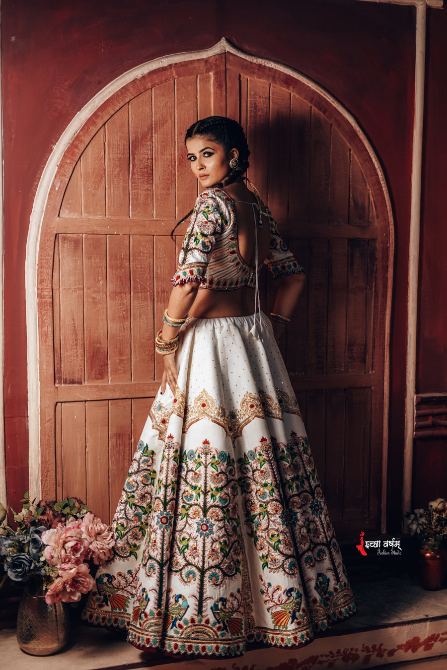 White Kalamkari