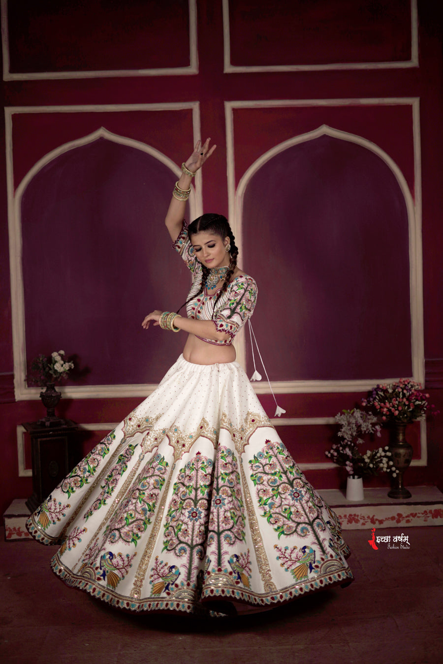White Kalamkari