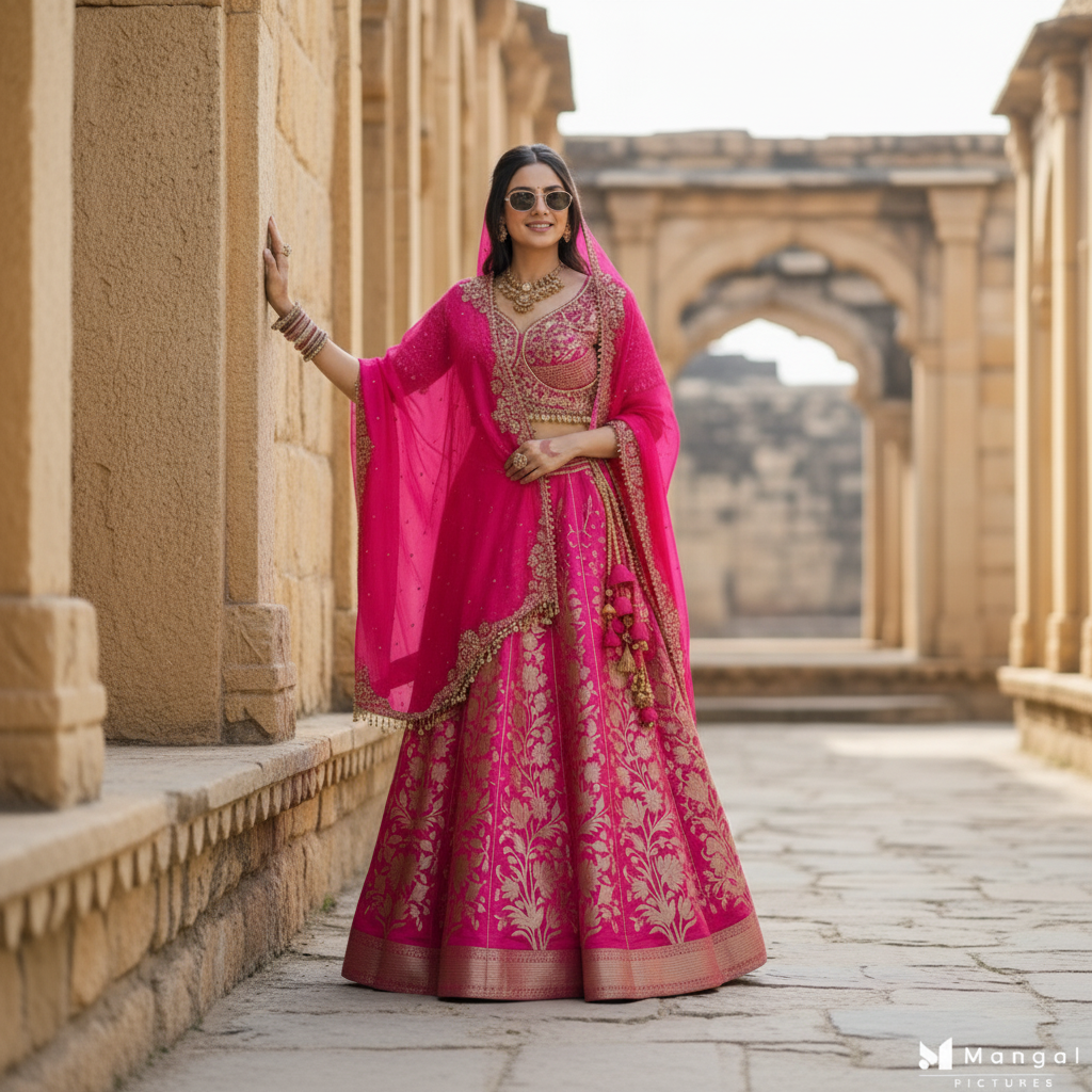 Pink Banarasi
