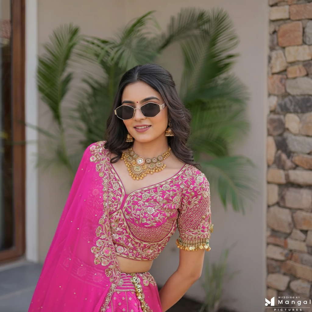 Pink Banarasi