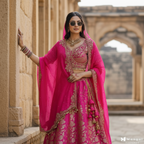 Pink Banarasi
