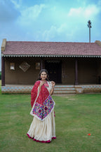 Off-White Red Lehenga