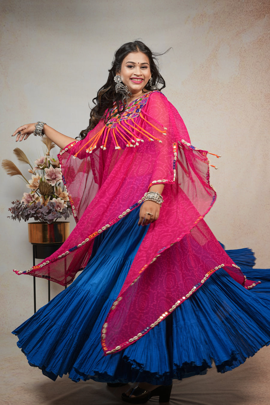 Blue and Pink Kaftan