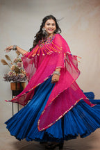 Blue and Pink Kaftan
