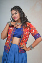 Blue and Red Mirror Jacket