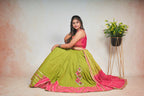 Parrot Moti Work Lehenga