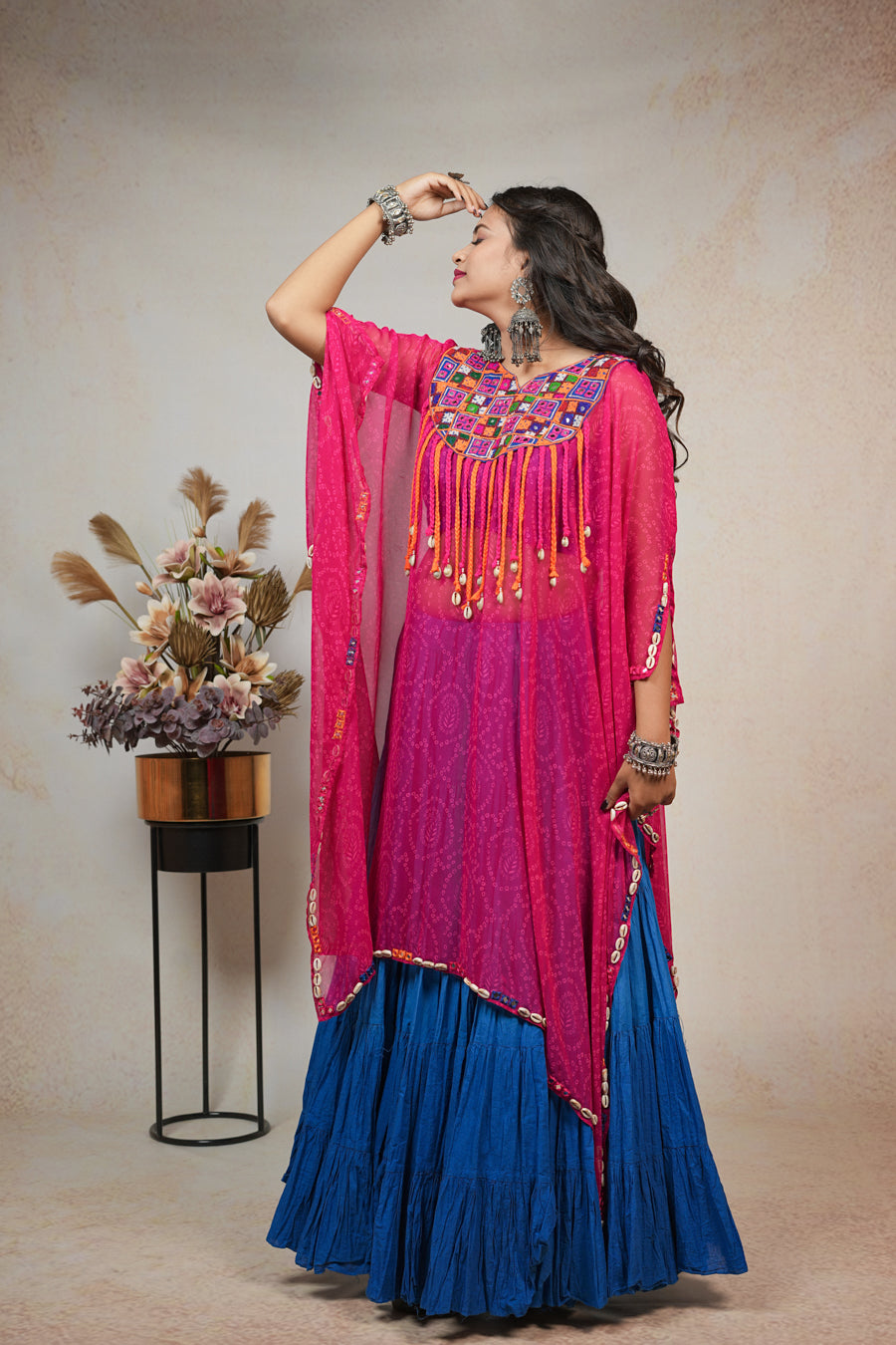 Blue and Pink Kaftan