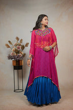 Blue and Pink Kaftan