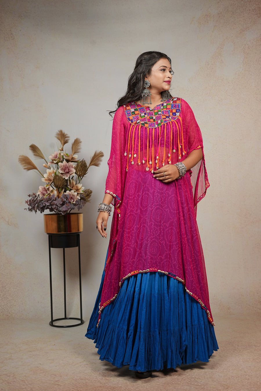 Blue and Pink Kaftan