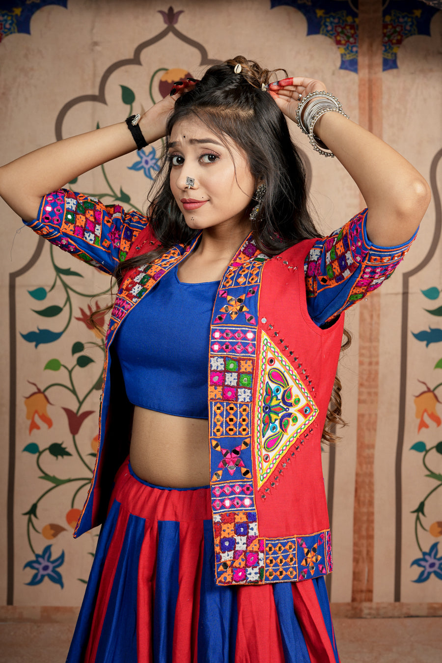 Red Blue Kachi Work Jacket