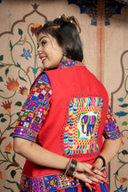 Red Blue Kachi Work Jacket