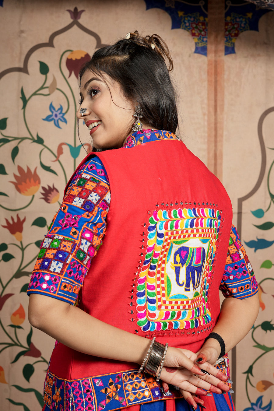 Red Blue Kachi Work Jacket