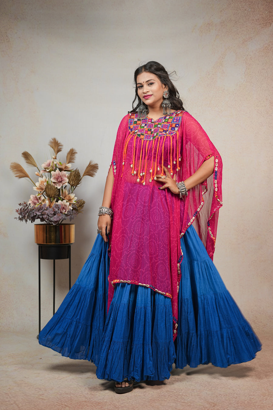 Blue and Pink Kaftan