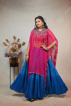 Blue and Pink Kaftan