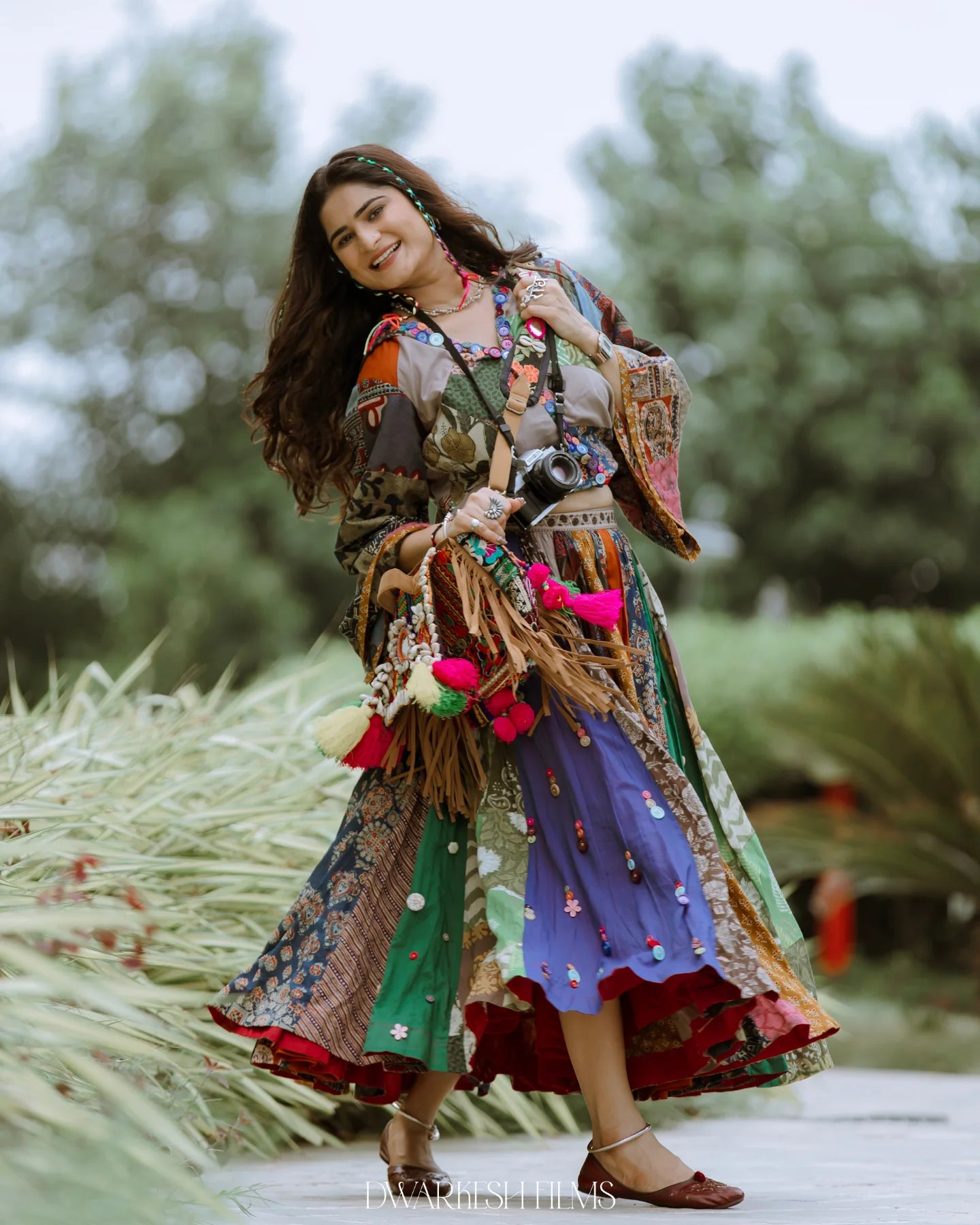 Multi color lehenga Navratri