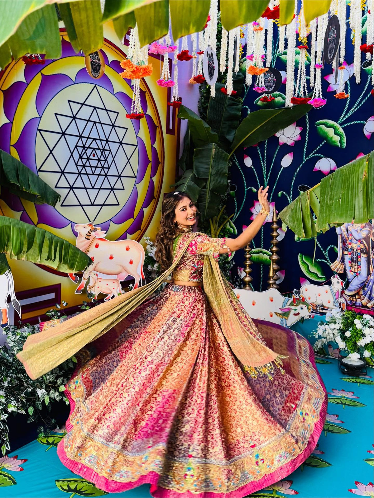 Jamyavaram Silk Lengha
